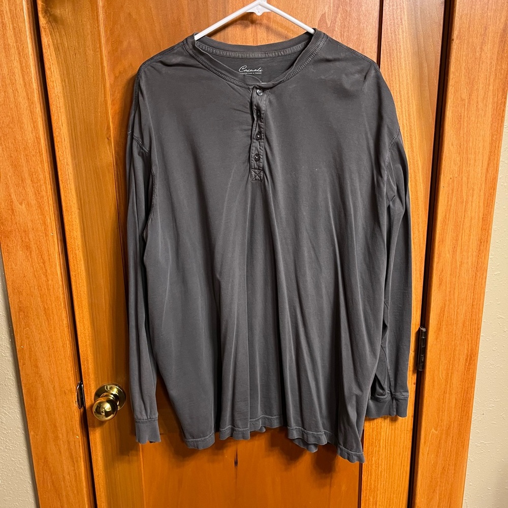 Roundtree & Yorke Charcoal Long Sleeve Shirt
